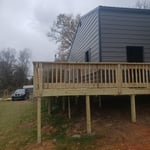Wrap around deck