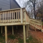 Wrap around deck