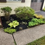 Flower bed mulching