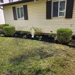 Flower bed mulching