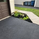 Flower bed mulching