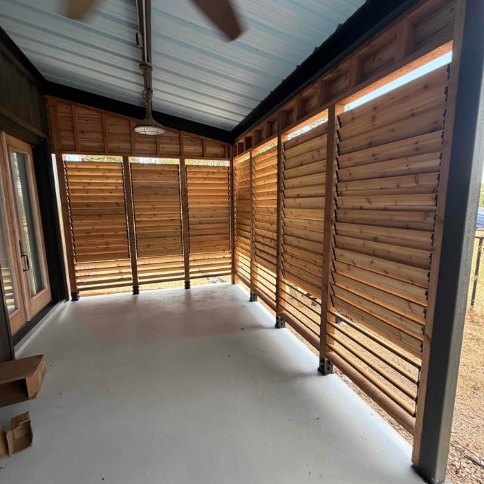 Deck and porch space