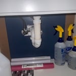 Bathroom toilet and sink