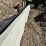 Retaining wall.