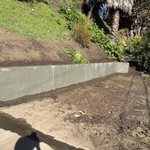 Retaining wall.