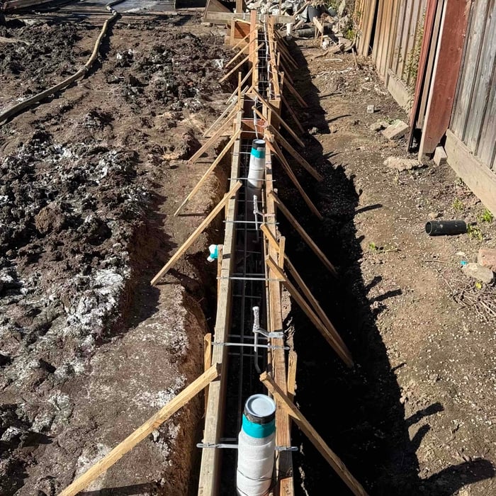 Retaining wall.