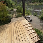 Deck on the river