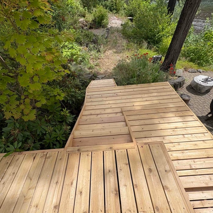 Deck on the river