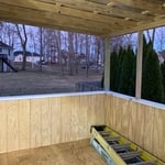 Screened in deck