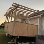 Screened in deck