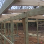 Construction of horse barn