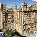 Custom House in Park City. 16' walls.