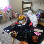 Before room cleaning