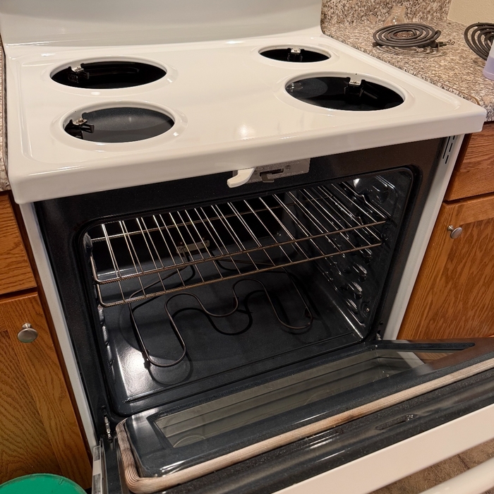 Oven deep clean after