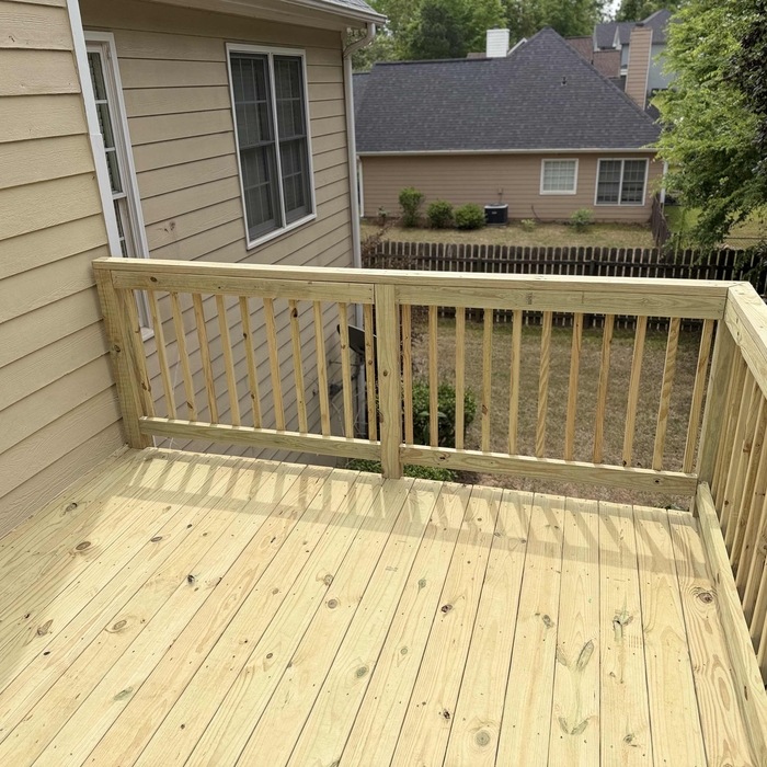 Replaced existing deck
