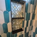 Shower tile close up
