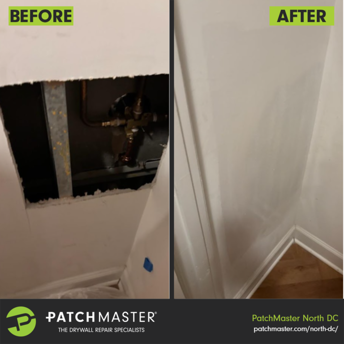 Patch of plumber hole