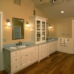 Custom Wall-Length Cabinetry with Granite Countertops
