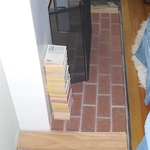 Hearth before repair