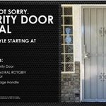 Standard Security Screen Door Special