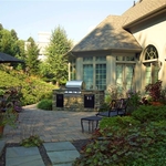 Outdoor Patio, Walls and Kitchen