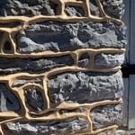 Detail of the new tuckpointing