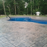 Stamped Concrete Pool Patio