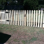 4' French gothic picket fence