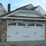 Stamped carriage door
