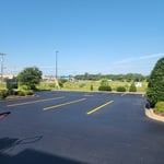 Sealcoat parking lot