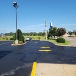 Sealcoat parking lot
