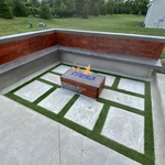 Modern style patio