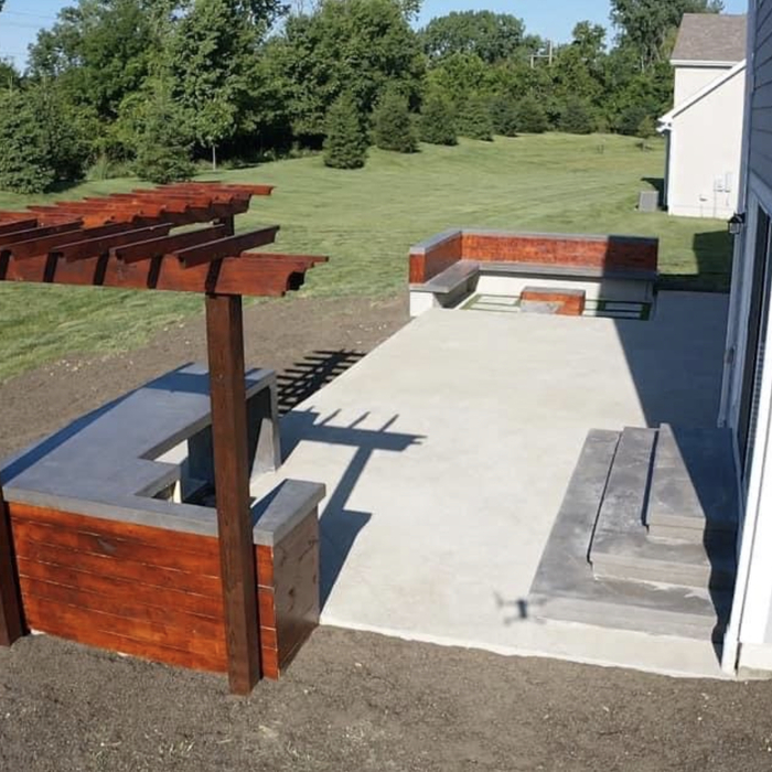 Modern style patio