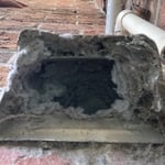 External vent before cleaning
