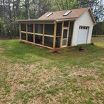 porch framing and screening.