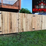 6’ high wood fence