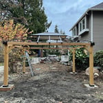NEW PERGOLA AND FUNDATION