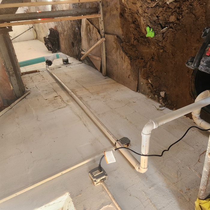 New drains & pump