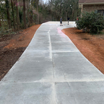 Pressure washing driveway