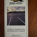 Parking lot paving