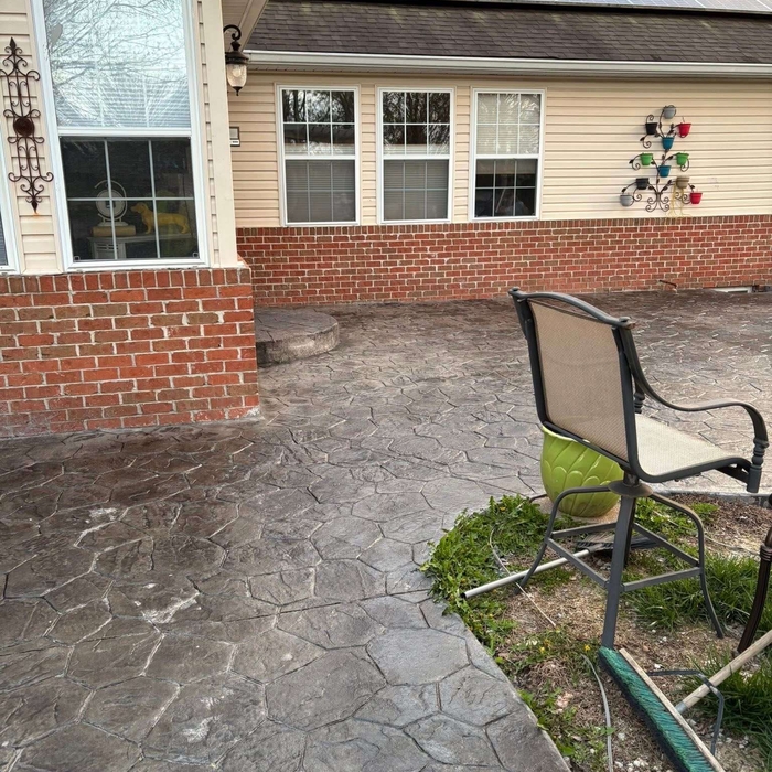 The patio now
