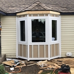 Bay window addition