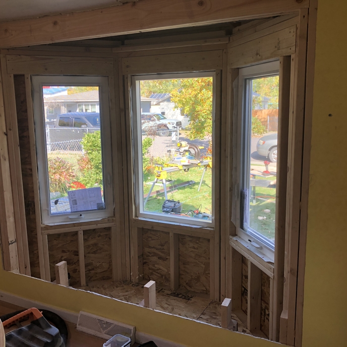 Bay window addition