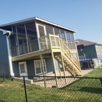 Screened in Deck & Roof