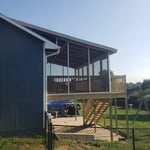 Screened in Deck & Roof