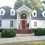 Traditional Home Exterior - Homey Earthy White Framed Windows And Doors