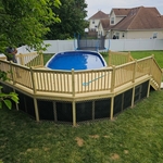 Wooden Pool Deck