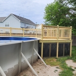 Wooden Pool Deck
