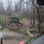 Fire pit/play area