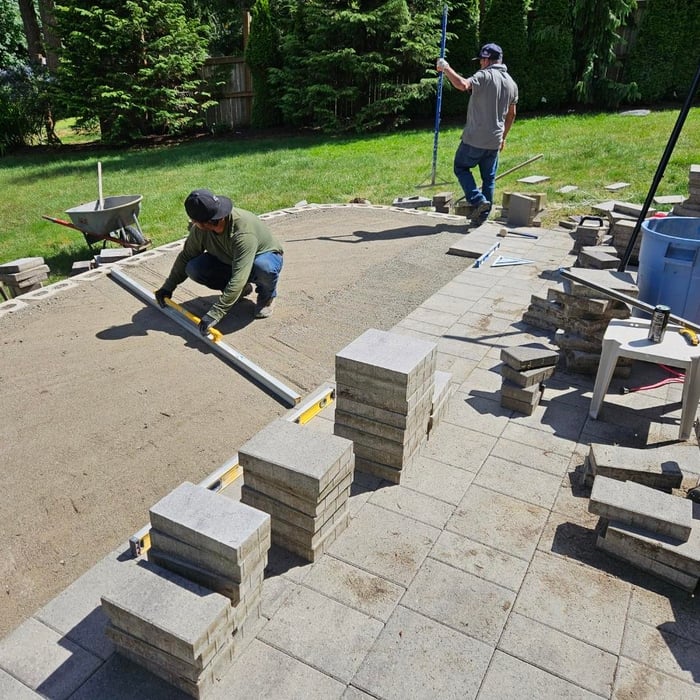 Pavers installation